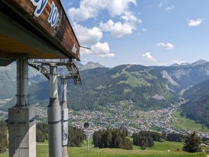 The gondola Pléney in Morzine.
